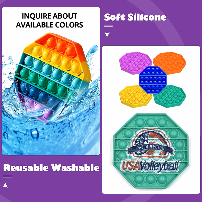 OctaPop Washable Silicone Pop-It Pad