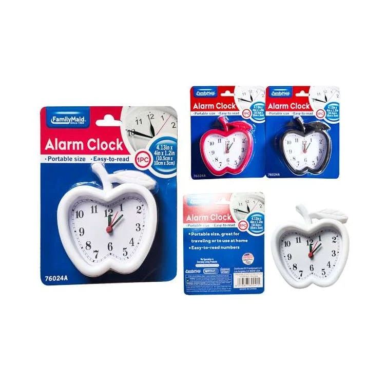 Alarm Clocks - Apple Design Assorted Colors 1