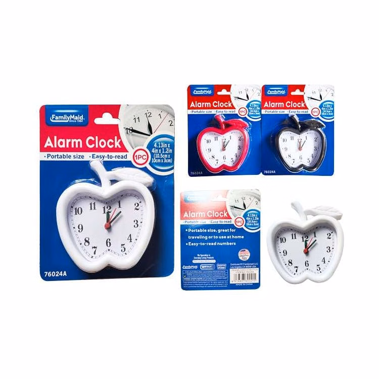 Alarm Clocks - Apple Design Assorted Colors