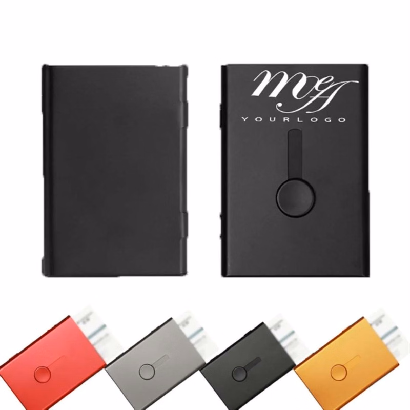 Hand-push Cardcase Metal Portable Delicate