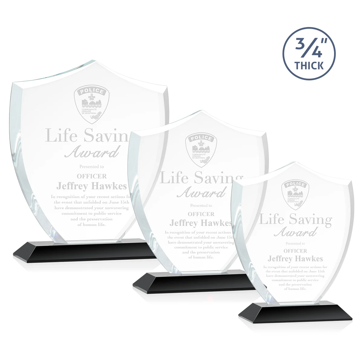 Scudo Shield Award - Black 1
