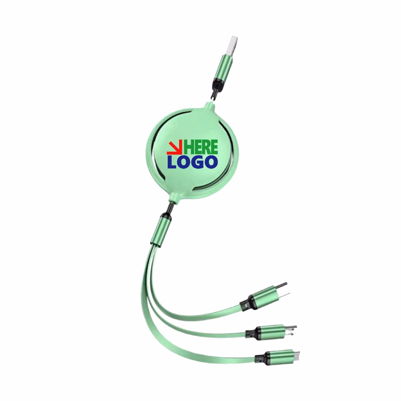 Triple-Function Silicone Charging Cord