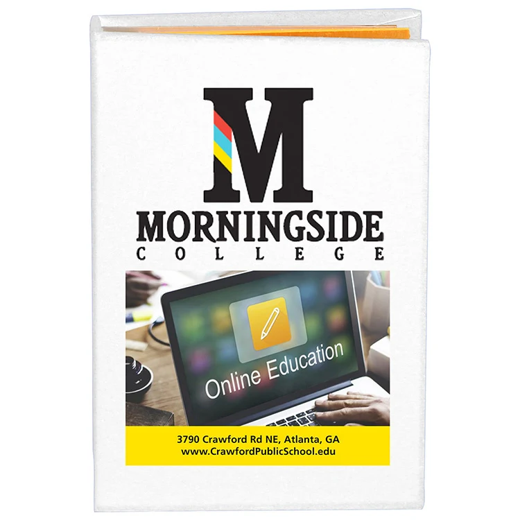 PhotoImage ® Full Color Imprint* Compact Sticky Notes and Flags Notepad Notebook 1