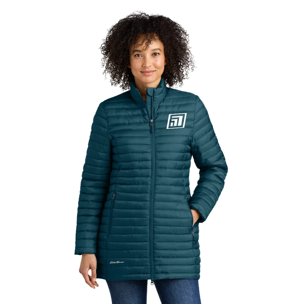 Eddie Bauer(R) Women's Packable Quilted Full-Zip, custom jacket with logo imprint 1