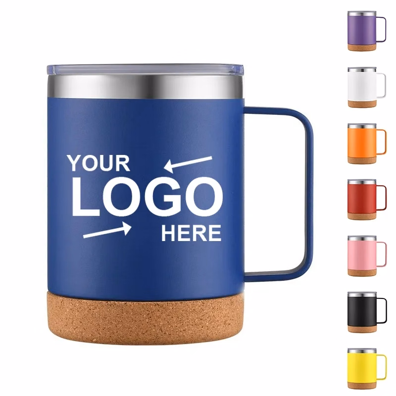 12 Oz Camping Mug With Cork Base