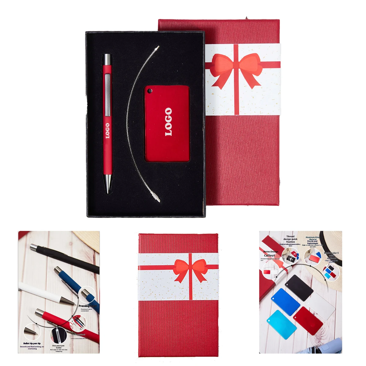 MOQ 10 pcs Personalized Travel Tag Set 1