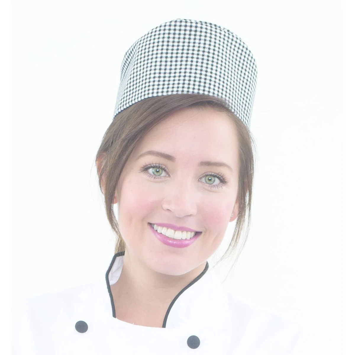 Chef Pill Box Hat w/ hook and loop, colors - Blank 1