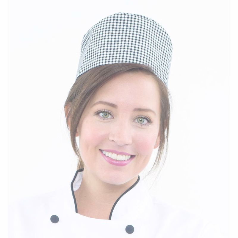 Chef Pill Box Hat w/ hook and loop, colors - Blank