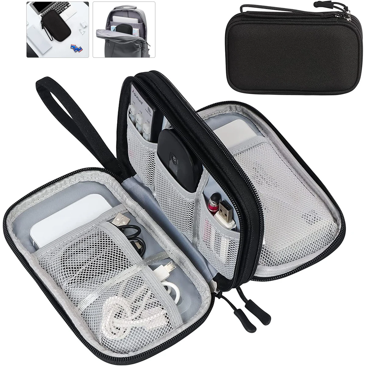 Travel Cable Organizer Bag Pouch 1
