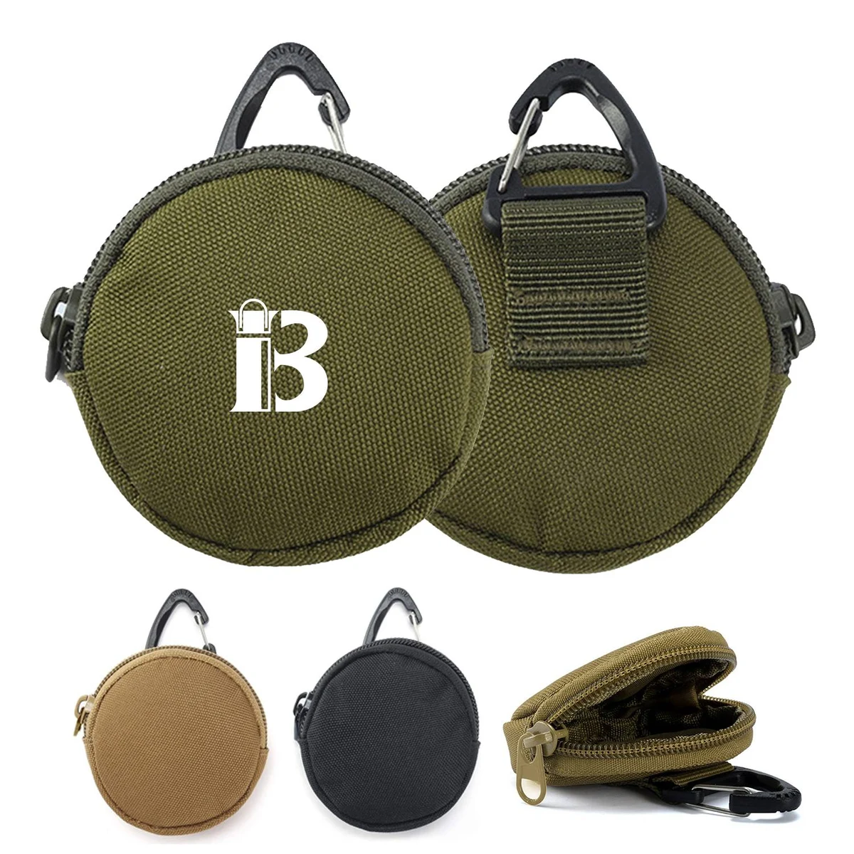 Nylon Tactical Bag Small Coin Purse Keychain 1