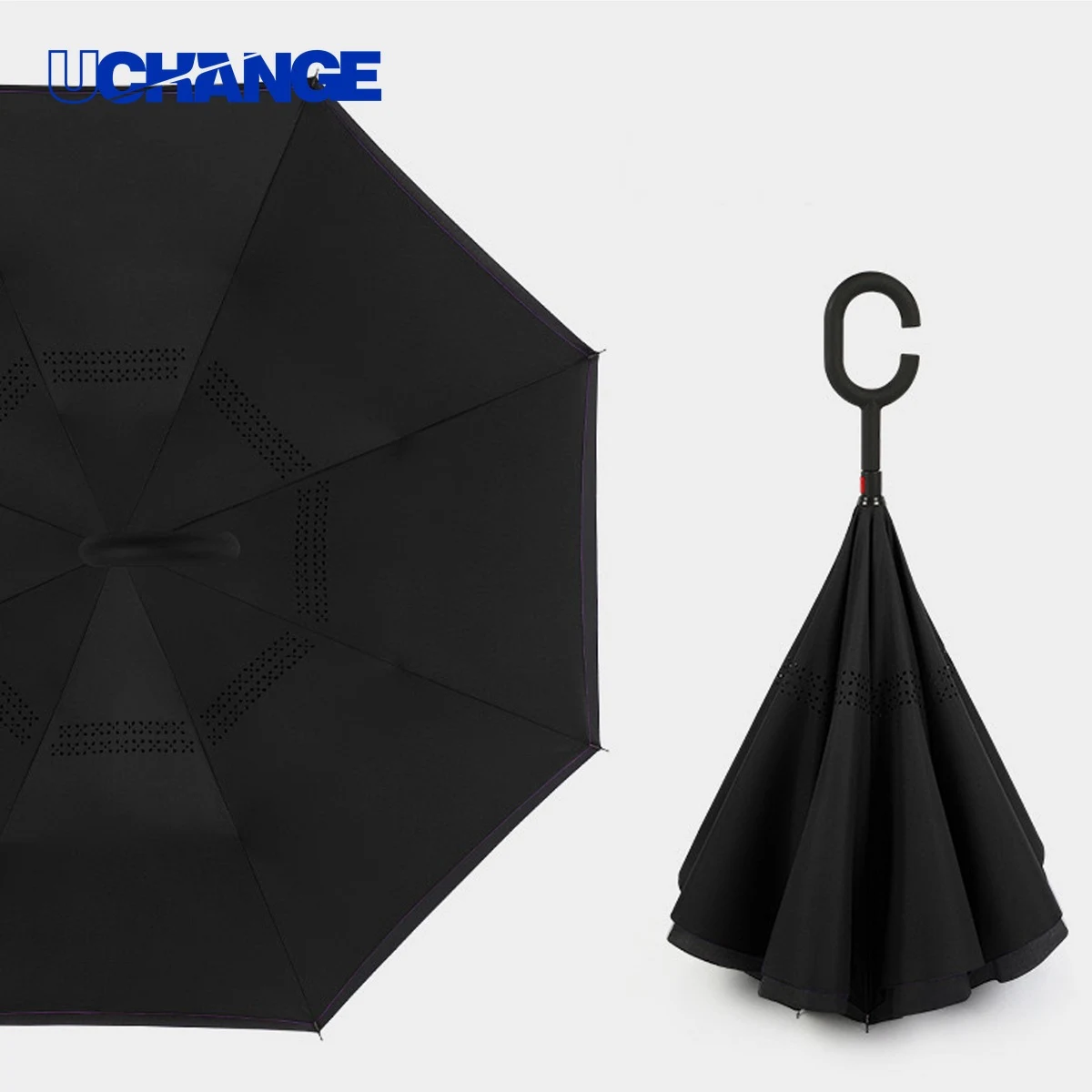 Inverted Long Handle Umbrella 1