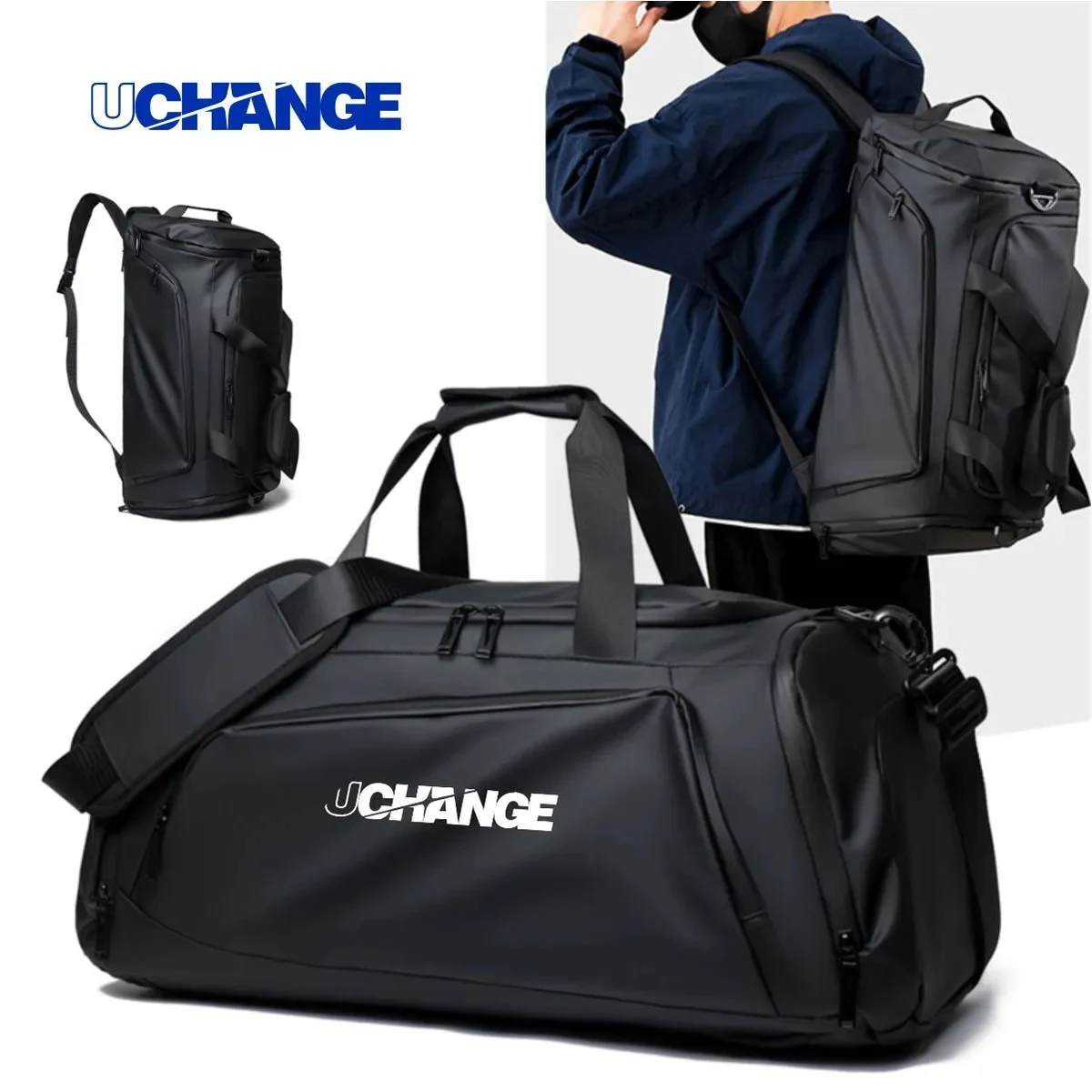 45L Versatile Travel Duffel Bag With Backpack Straps 1