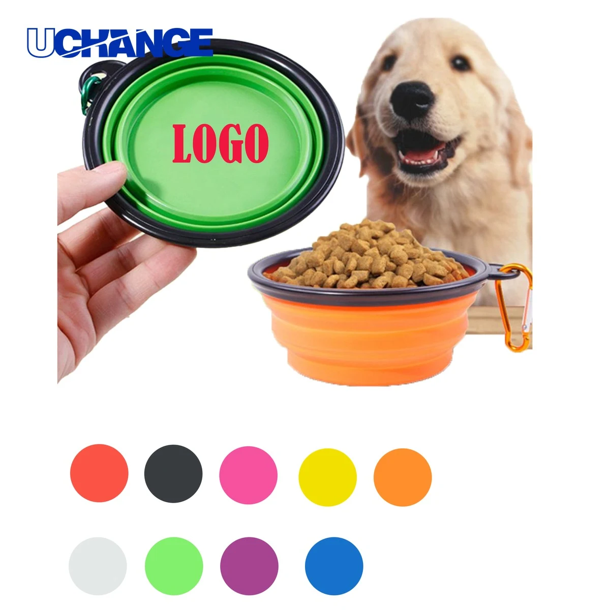Collapsible Dog Bowl for Hiking and Travel Use 1