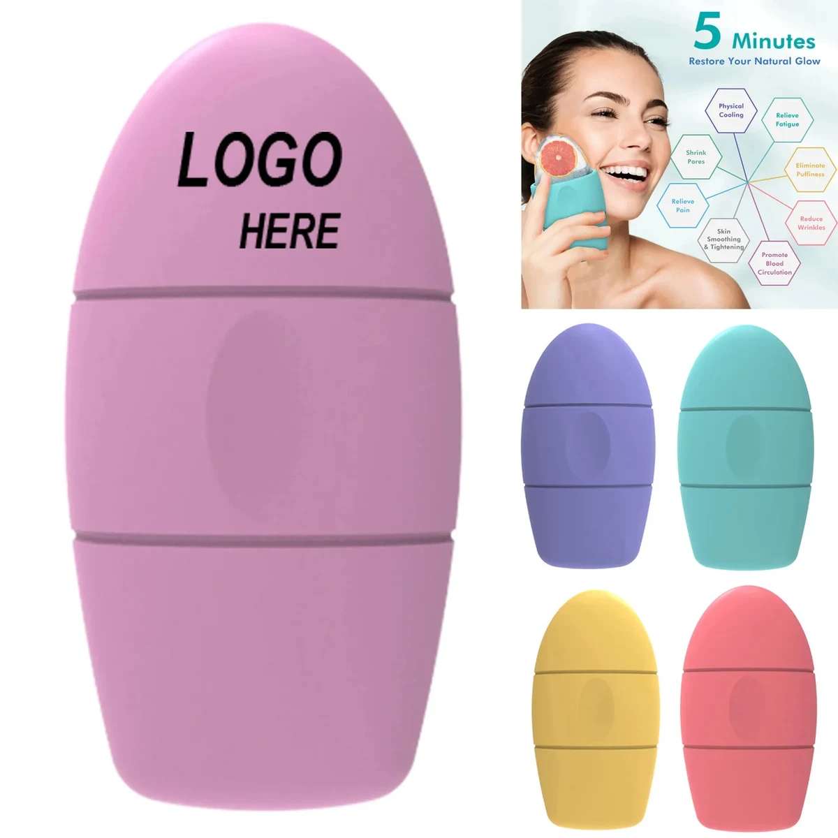 Silicone Facial Ice Roller 1