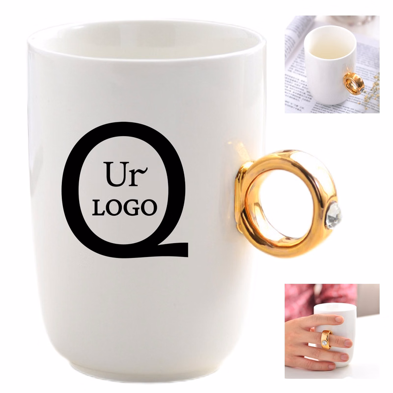 Finger Ring Handle Couple Cup