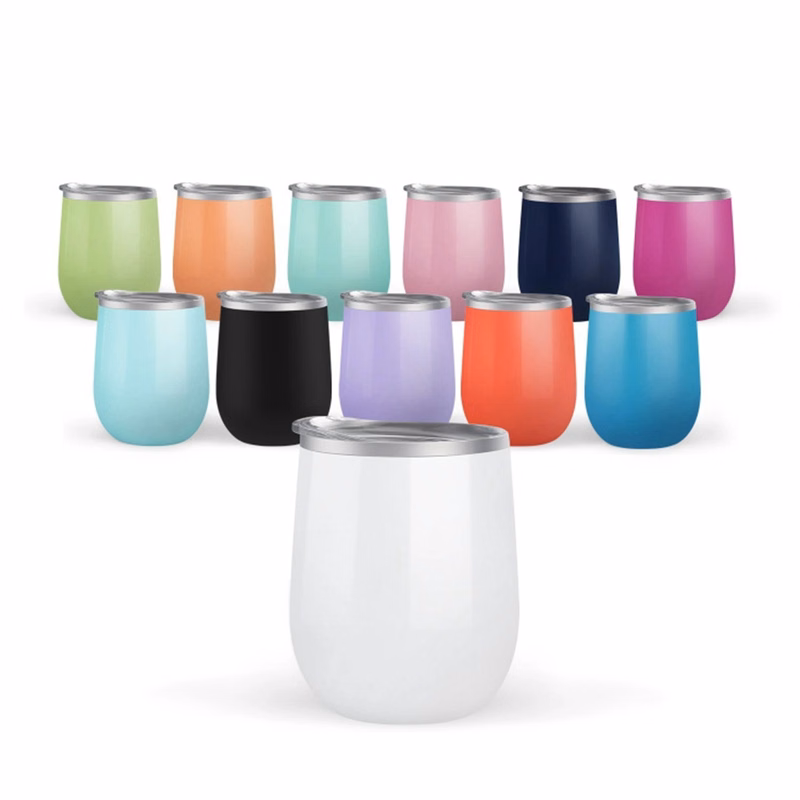 12oz Double Wall Eggshell Cup with Lid