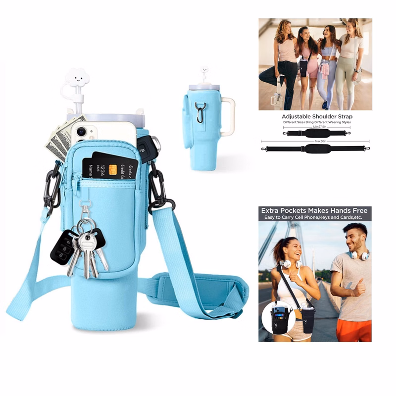 Storage Bag For Tumbler With Shoulder Strap