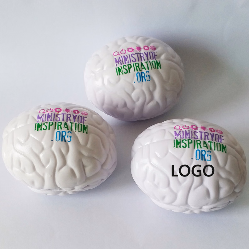 Simulate Brain-Shaped Stress Reliever Ball---2.8" x 2.2" x 1.77"