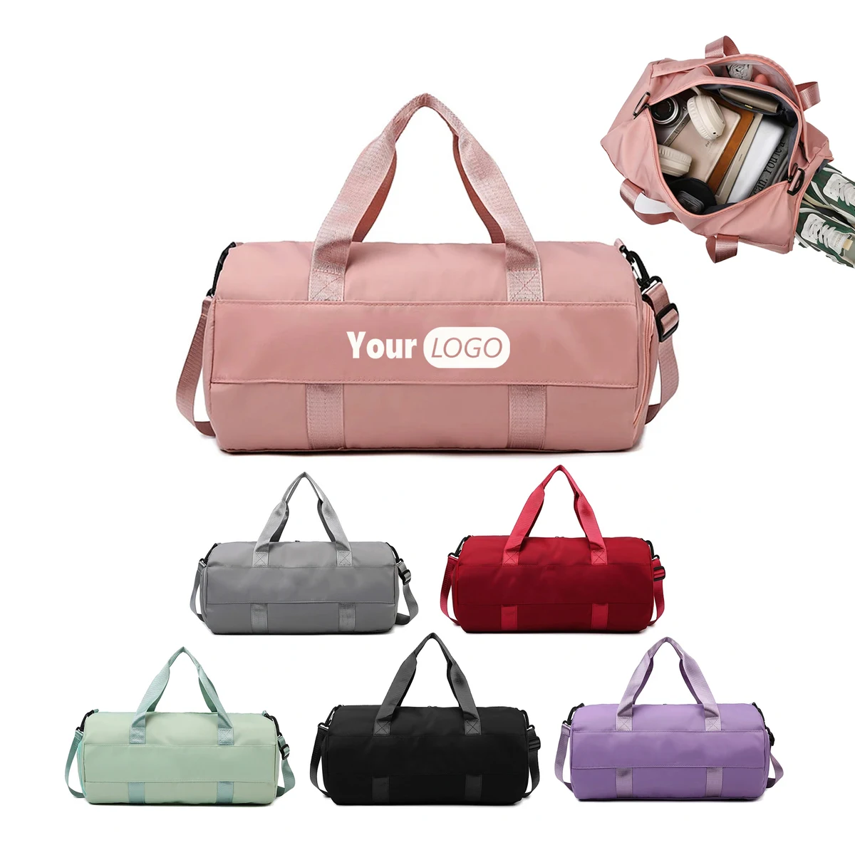 Waterproof Gym Duffel Bag with Shoe Compartment 1
