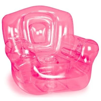 Inflatable Blown-Up Chair, Pink - No Imprint 1