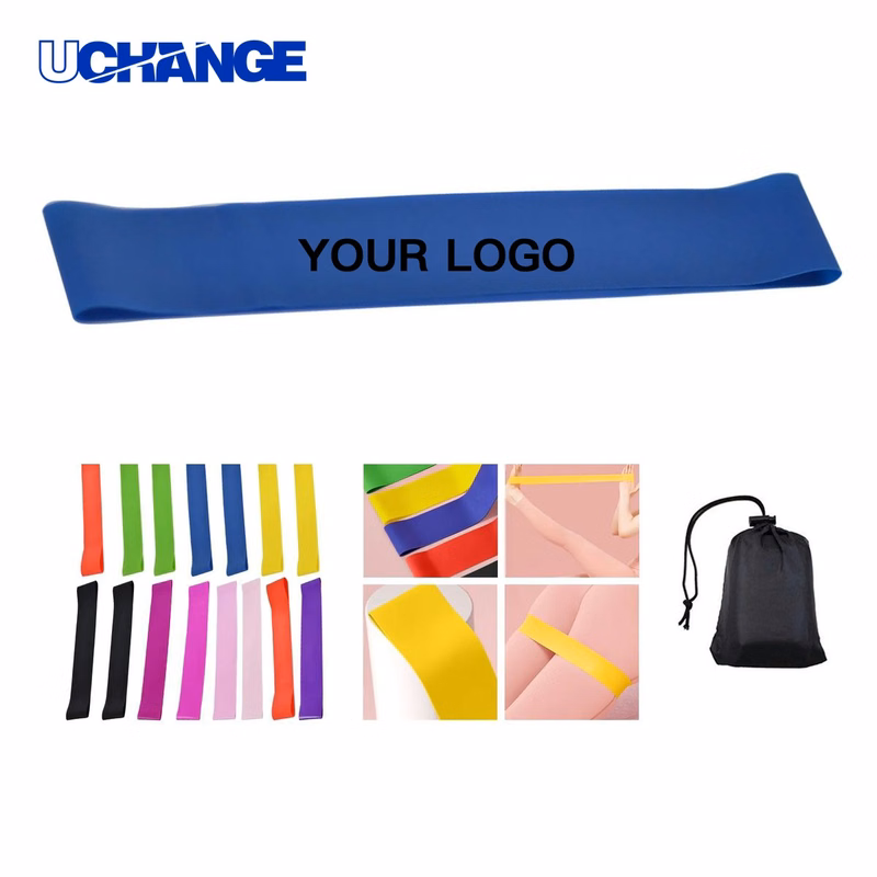 Portable Latex Exercise Band Set with Bag