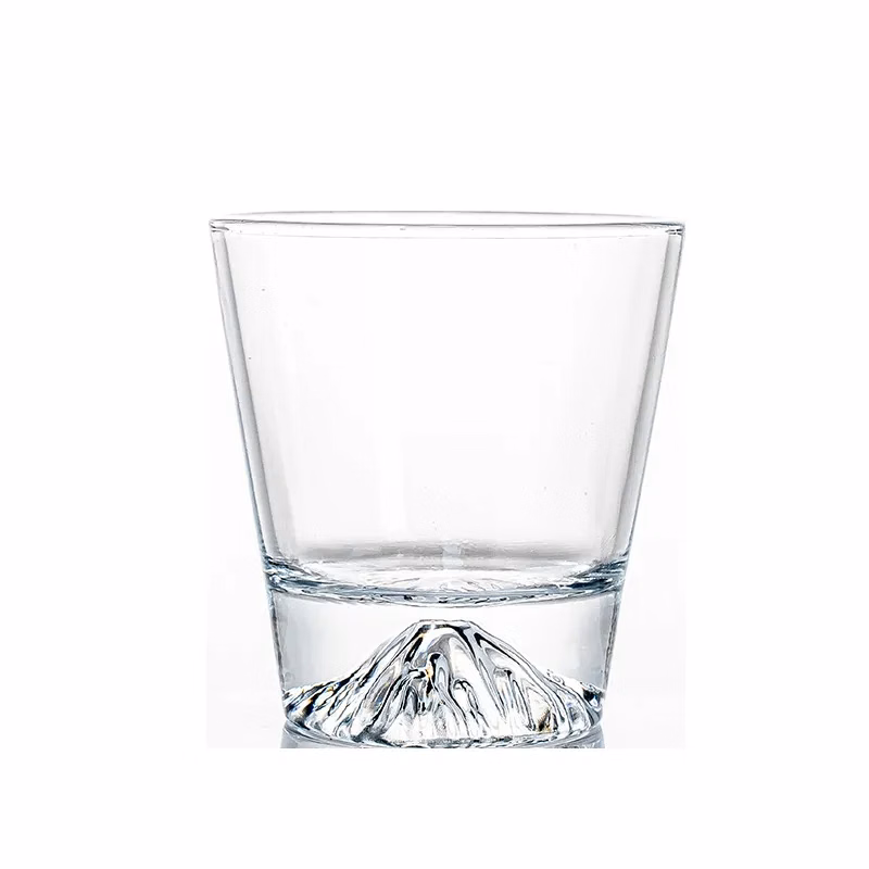 Colored snow mountain glass cup