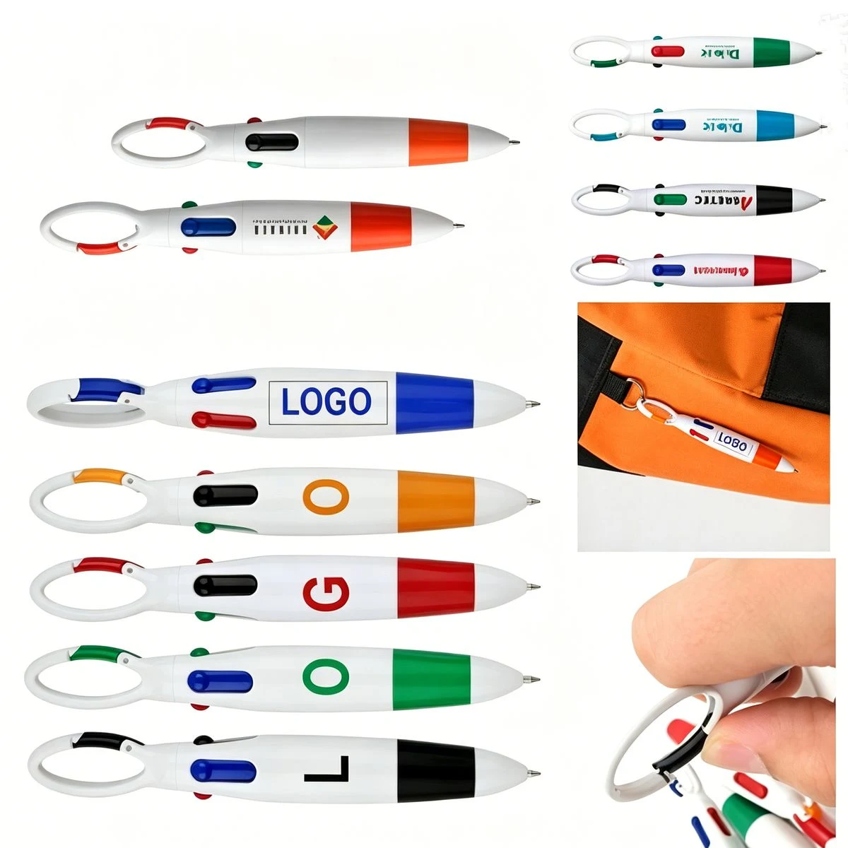 Custom Logo Multi-Color Plastic Pen 1