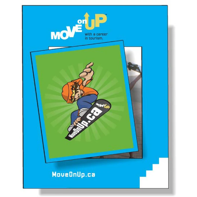 Stock Magnetic Photo Frame (3.375"x4.25") / Rectangle Center (2.13"x2.56"), Full Colour, Vinyl Top 1