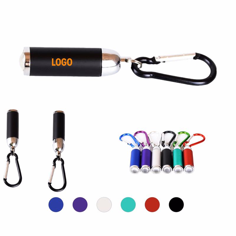Portable Mini LED Flashlight With Keychain Clip