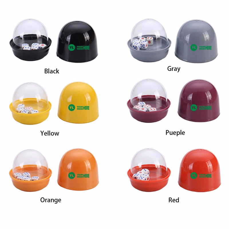 Clear Cover Dice Shaker Set