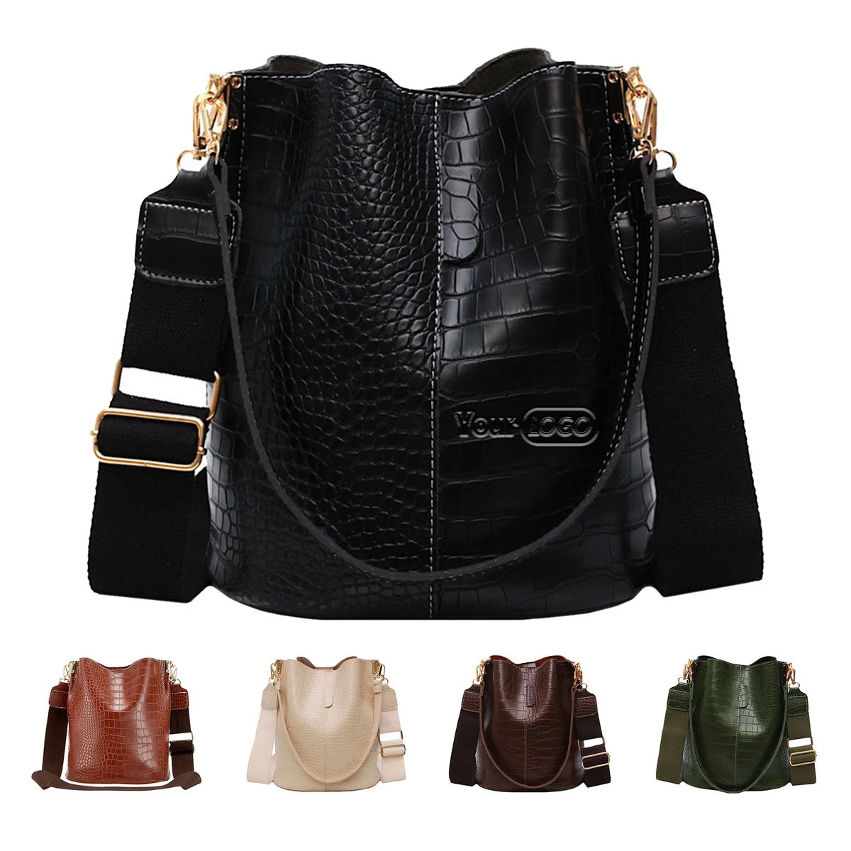 PU Bucket Bag And Crossbody Shoulder Handbags 1