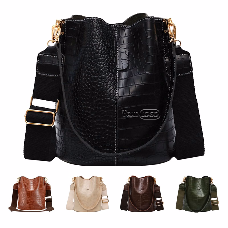 PU Bucket Bag And Crossbody Shoulder Handbags