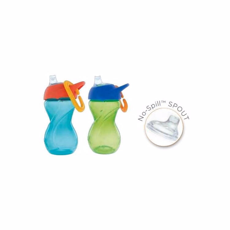 Nuby No-Spill Sippy Cups 8 oz 2 Pack