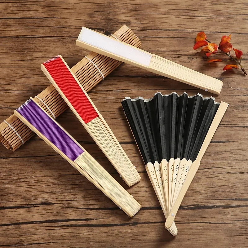Folding Bamboo Paper Handheld Fan 1