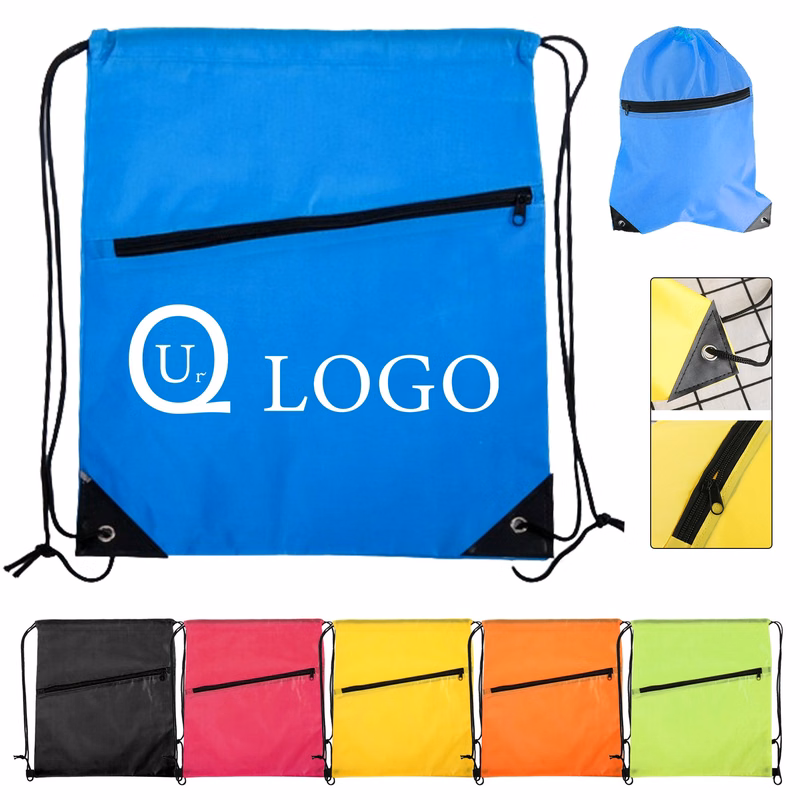 13.39X16.54 Inch Terylen Drawstring Backpack