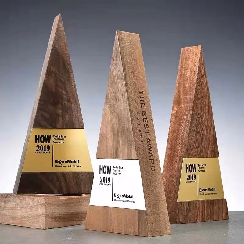 Wooden Triangle Trophy
