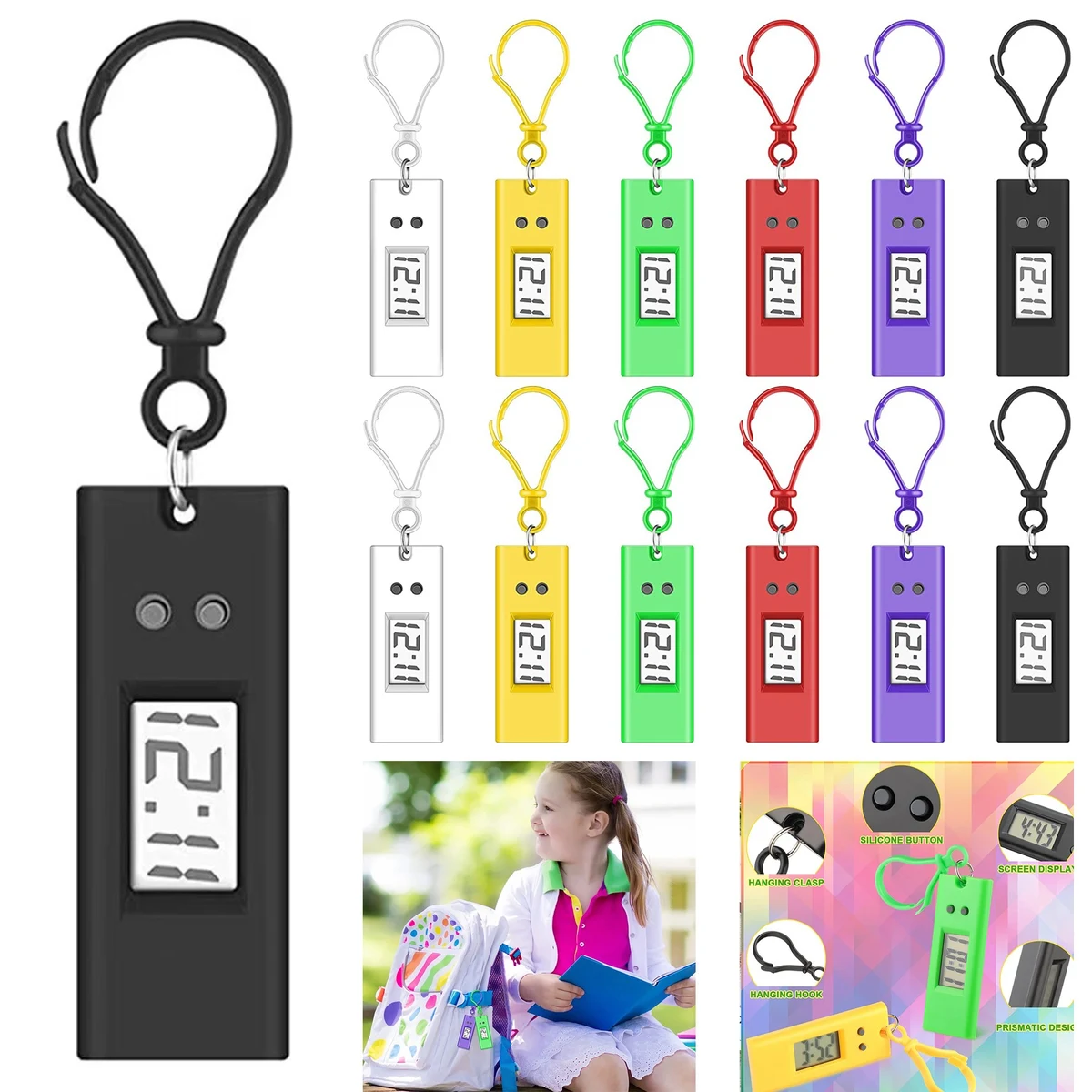 Keychain Digital Pocket Watch 1