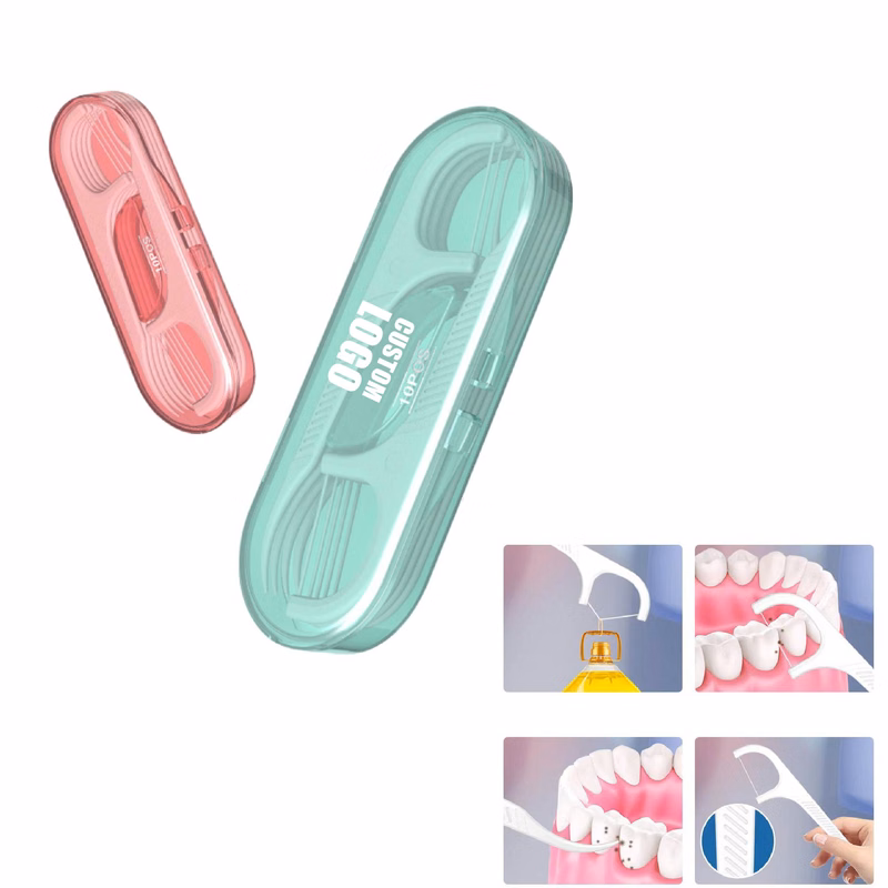 MOQ 10 pcs Disposable Dental Floss with Case