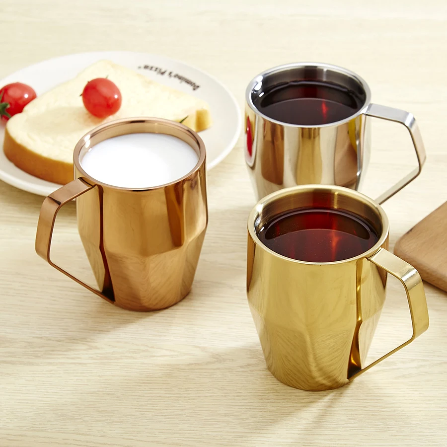 Stainless Steel Double Wall Coffee Cup Insulated Beer Mug 1