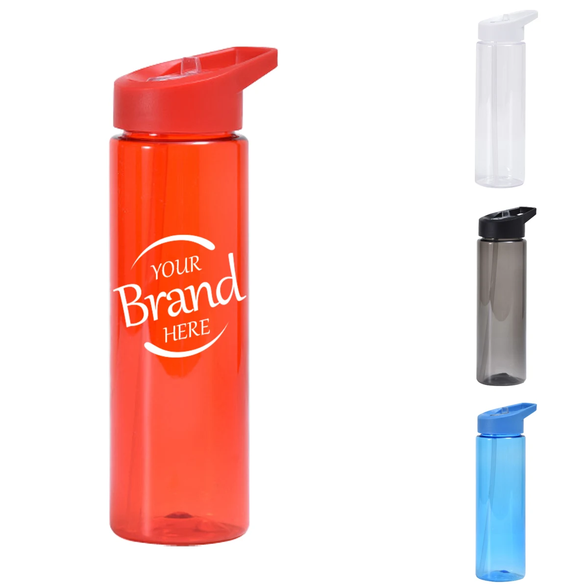 24 Oz Plastic Water Bottle with Carry Handle 1