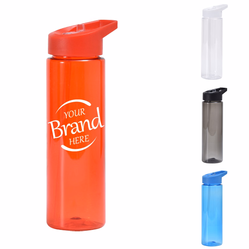 24 Oz Plastic Water Bottle with Carry Handle