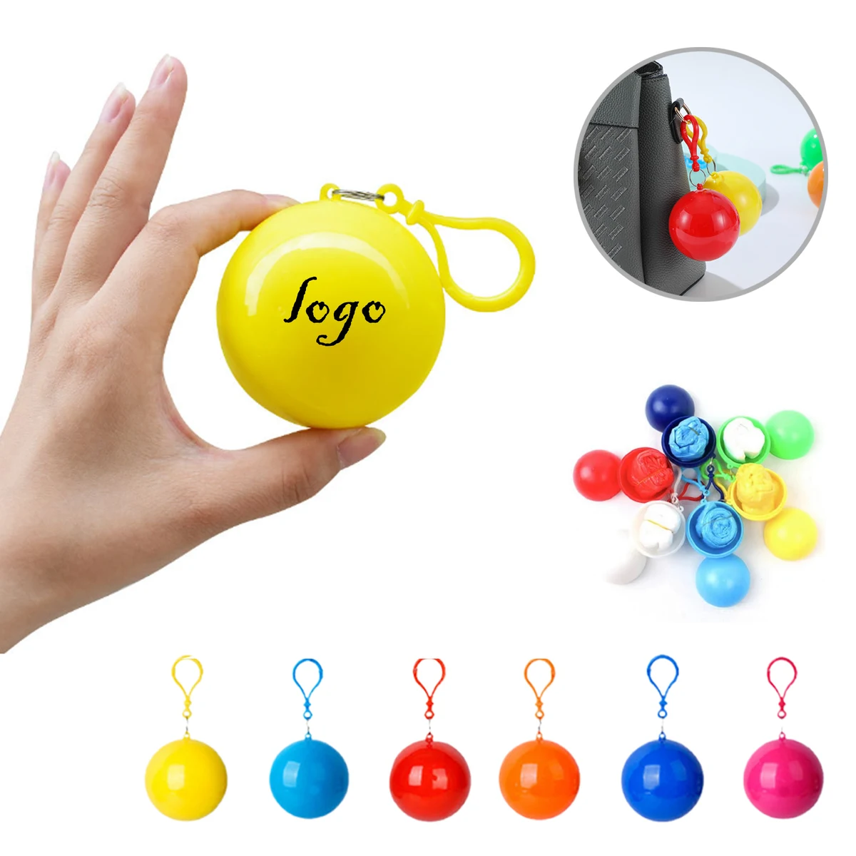 MOQ50 Portable Raincoat Ball Pack 1