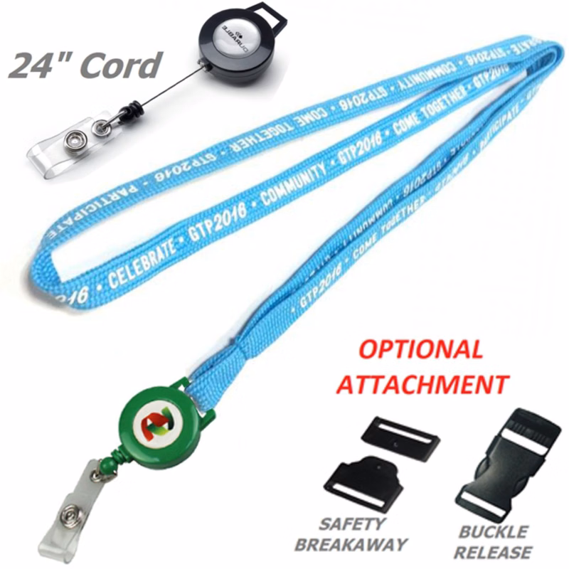Tube Lanyard with Retractable Reel Combo