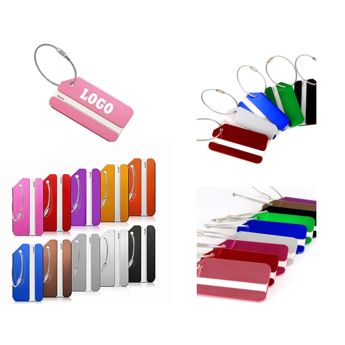 Stylish Aluminum Travel Luggage Tag 1