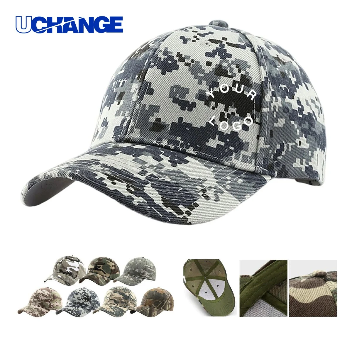 Moisture Wicking Camo Sports Hat Headwear for Outdoor Use 1