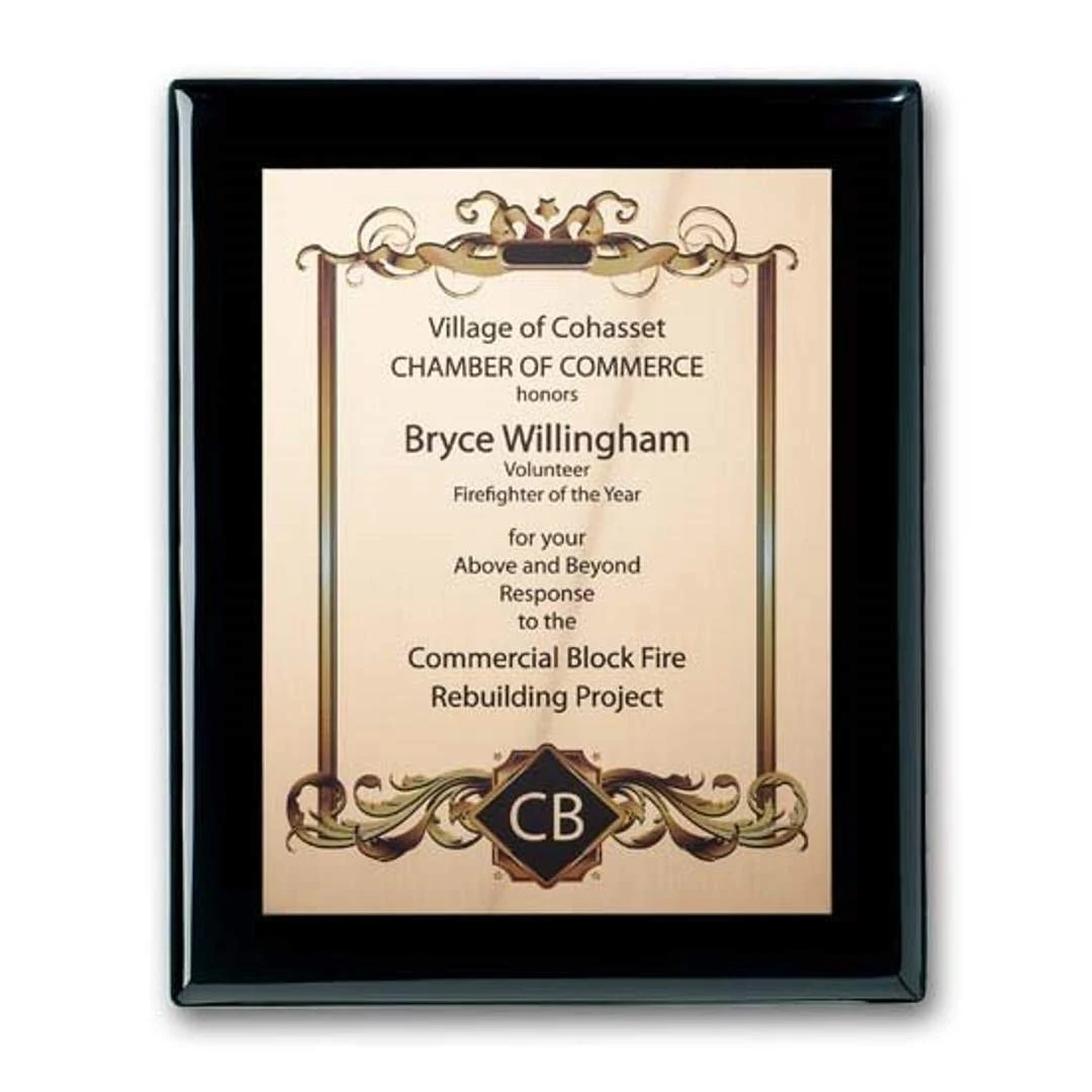 SpectraPrint™ Plaque - Ebony Gold 1