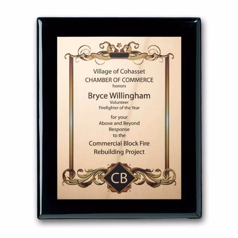 SpectraPrint™ Plaque - Ebony Gold
