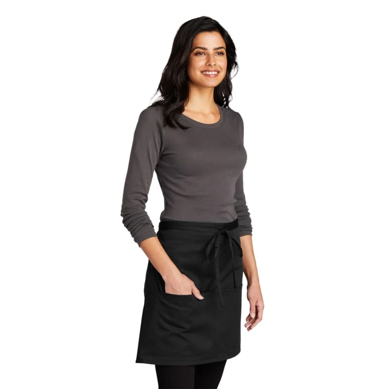 Port Authority Easy Care Half Bistro Apron With Stain Release. 1