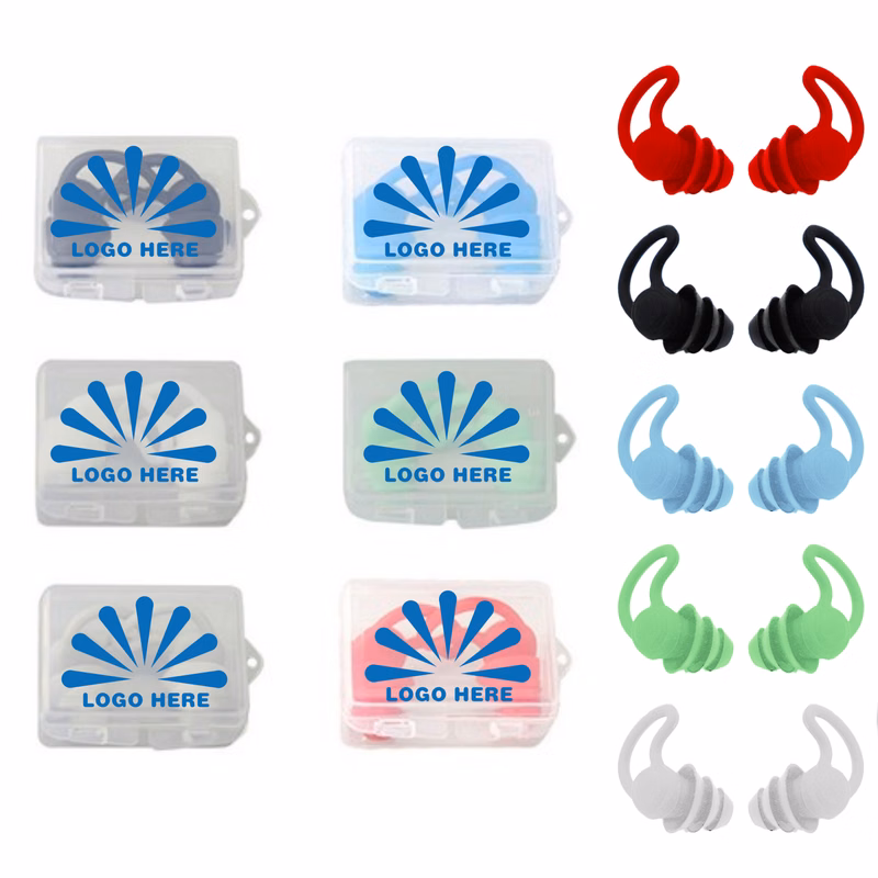 Waterproof Noise Cancelling Earplugs and Clear Clip Case