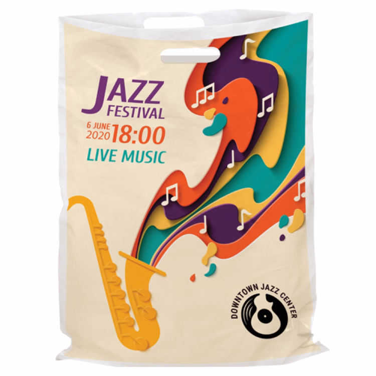 Digital Full Color 1-Sided Plastic Bag (13"x18")